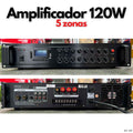 Amplificador PA 120W 5 zonas para música ambiental y voce SA-120