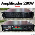 Amplificador PA de 280W 6 Zonas LPA-280PF para voceo y música ambiental