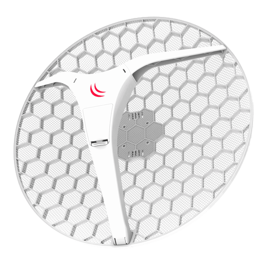 Antena inalámbrica de alta potencia y doble polarización de 27dBi 5Ghz para enlaces punto a punto ó CPE – Mikrotik LHG XL 5 ac - LA CASA DEL TELEFONO