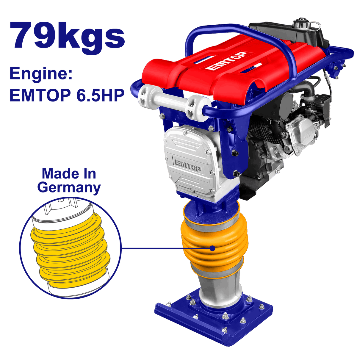 Apisonador tipo canguro a gasolina con motor de 6.5HP - LA CASA DEL TELEFONO
