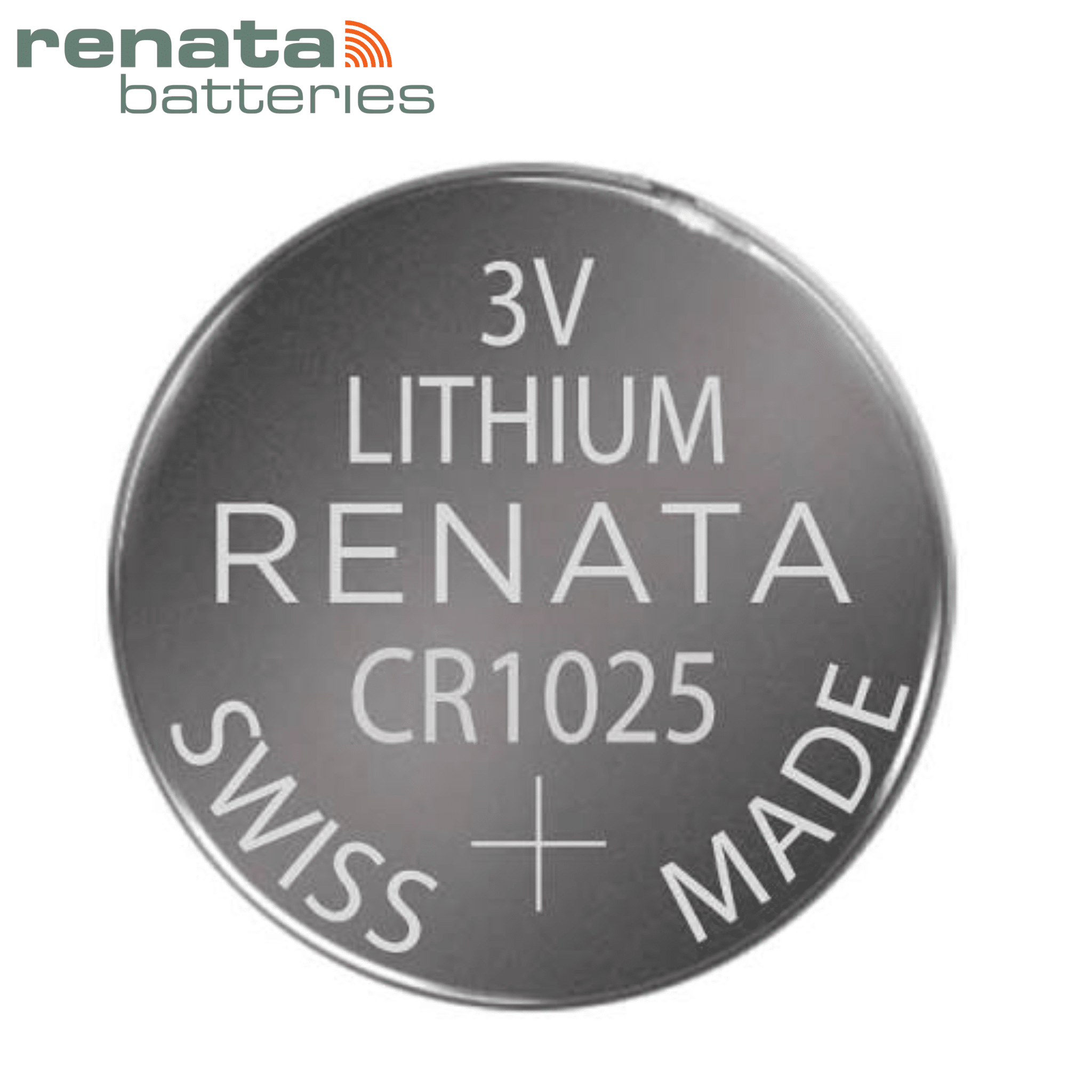 Batería de Litio CR1025 3V Tipo Botón Swiss Made Renata - LA CASA DEL TELEFONO