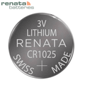 Batería de Litio CR1025 3V Tipo Botón Swiss Made Renata