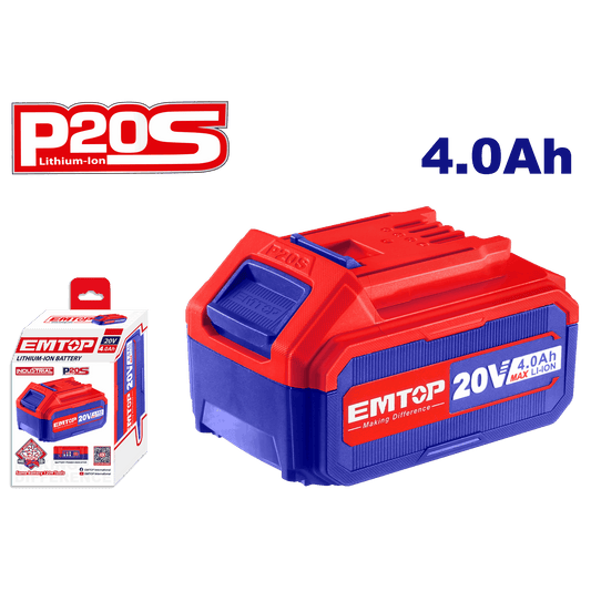 Batería industrial recargable P20S 20V 4.0Ah - LA CASA DEL TELEFONO