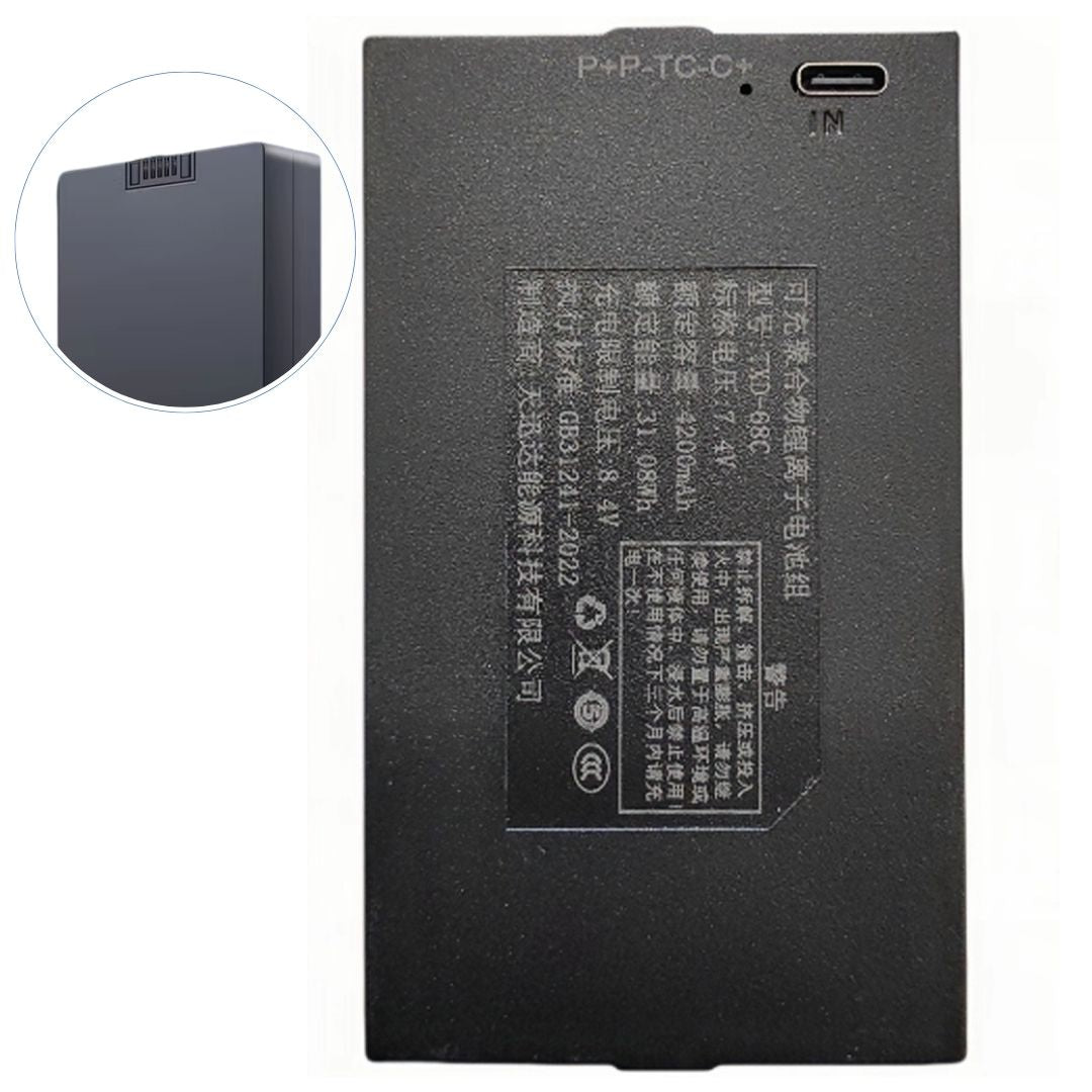 Batería Li-Ion TXD-68C para cerradura inteligente con USB-C
