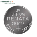 Batería de Litio CR1025 3V Tipo Botón Swiss Made Renata