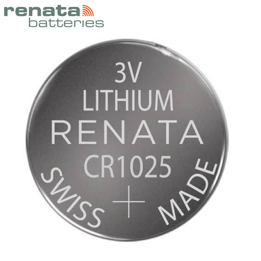 Batería litio tipo botón CR1025 3V Renata Swiss Made reloj miniatura 10mm