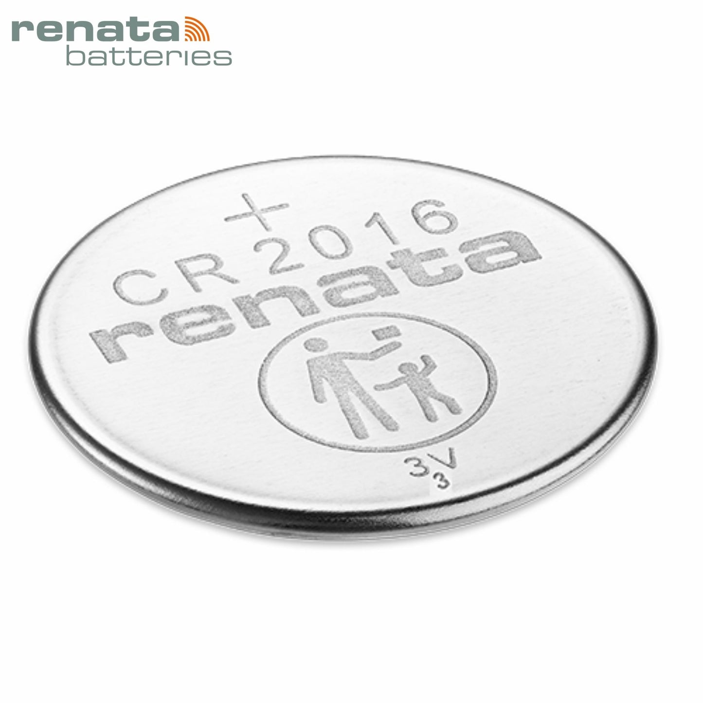 Batería de litio tipo botón CR2016 3V Renata Swiss Made reloj delgado llave