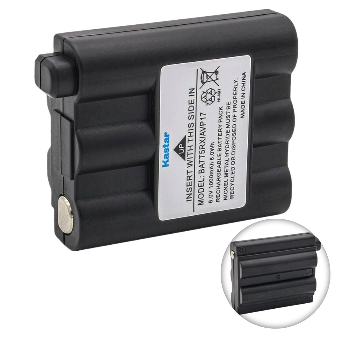 Batería NI-MH 6V 1000mAh Kastar BATT5RX walkie talkie Midland