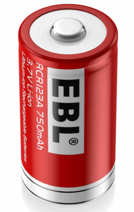 Batería RCR123A de litio recargable de 3.7V 750mAh - LA CASA DEL TELEFONO