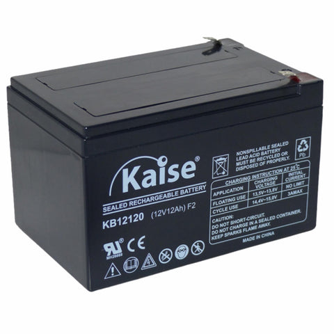 Batería sellada recargable 12V 12Ah KB12120 F2 para UPS y sistemas de respaldo en Panamá