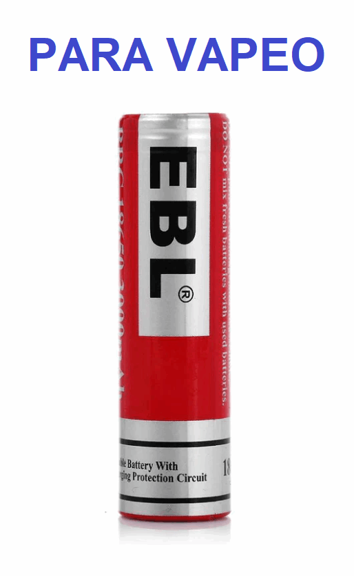 Batería para vapeo BCR18650 Li-ion de 3.7V 3000mAh