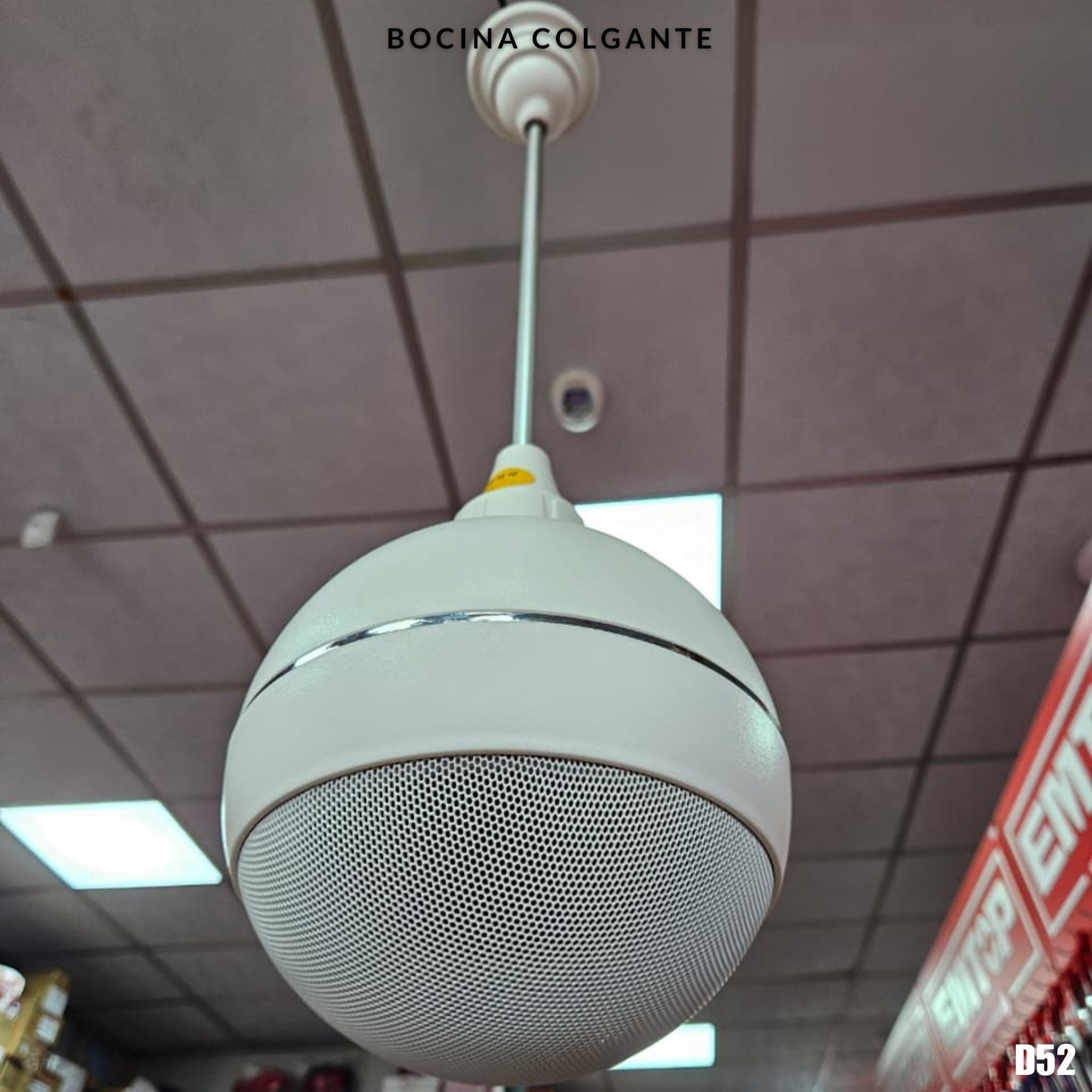 Bocina colgante 5 pulgadas 30W 8 Ohm para Sistema de audio PA – D52 - LA CASA DEL TELEFONO