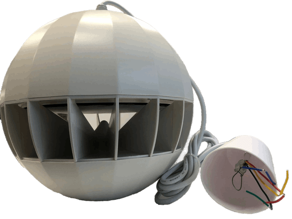 Bocina colgante LDQ-005 de 20W, omnidireccional, para voceo y música ambiental - LA CASA DEL TELEFONO