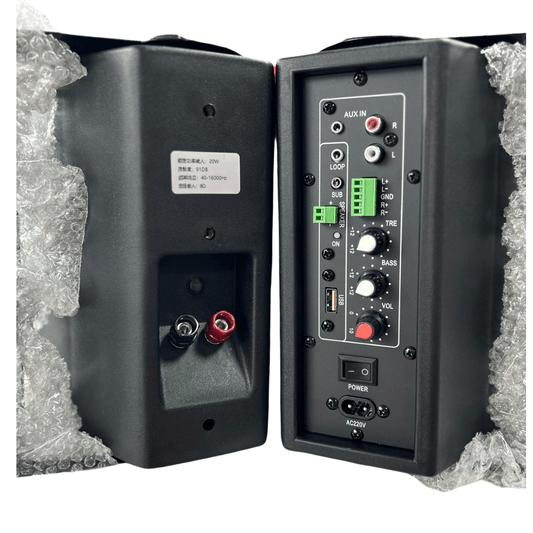 Bocina con amplificador inalámbrica por Bluetooth, 20W, montaje en pared, color negro – TL-A5BT - LA CASA DEL TELEFONO