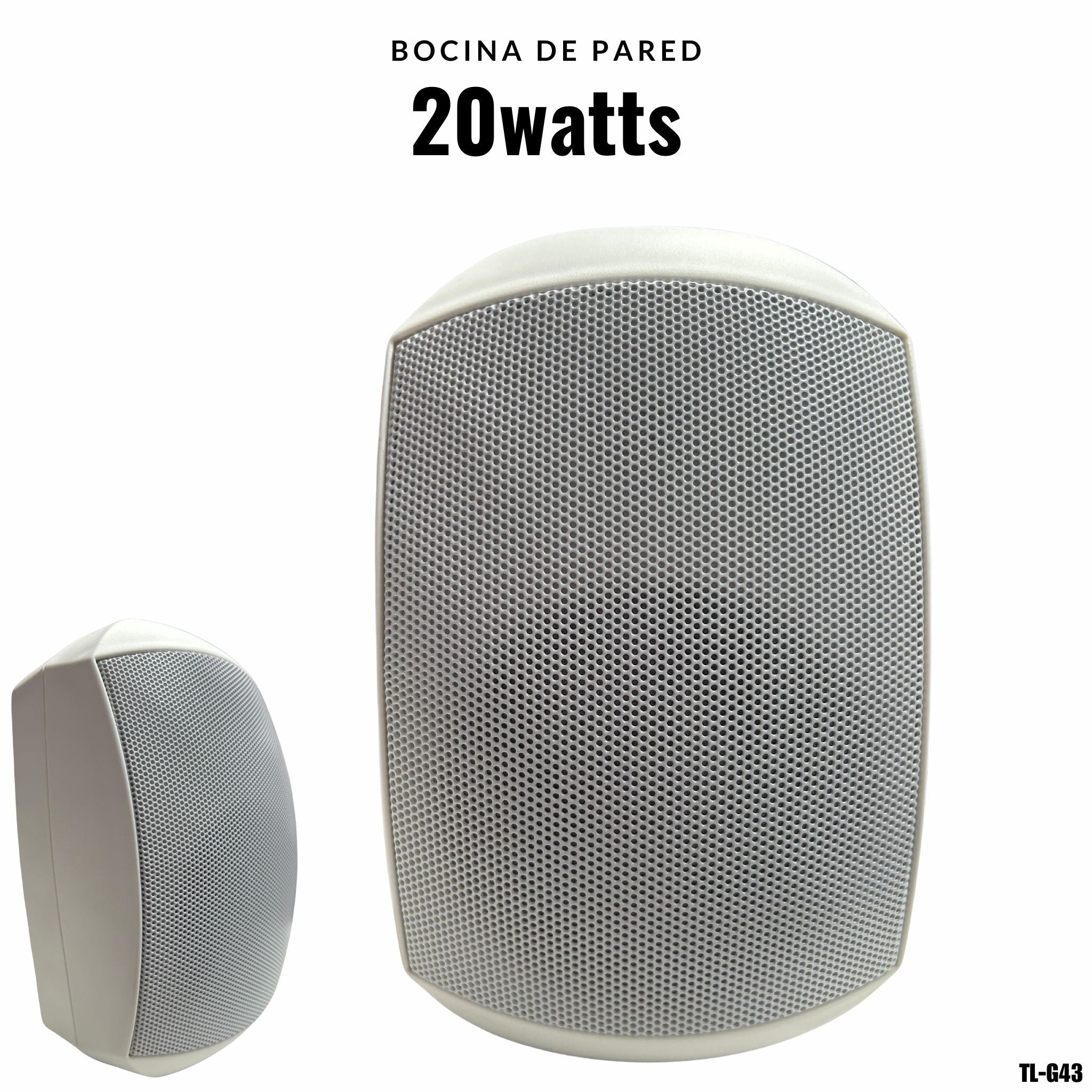 Bocina de pared 4 pulgadas 20W IP64 para Sistema de Audio PA - TL-G43 - LA CASA DEL TELEFONO