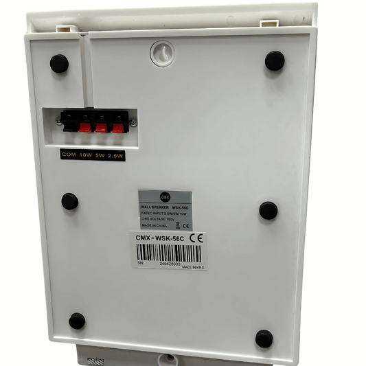 Bocina de pared de 10W 100V para Sistemas de música ambiental y voceo – CMX WSK-56C - LA CASA DEL TELEFONO