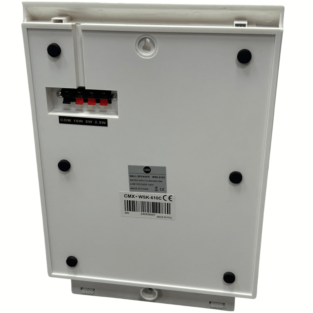 Bocina de pared de 10W 100V para Sistemas de música ambiental y voceo – CMX WSK-610C - LA CASA DEL TELEFONO