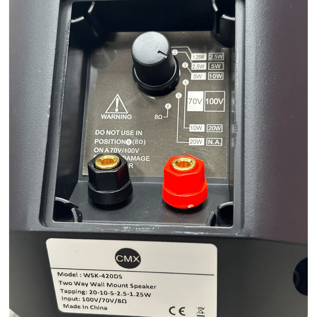 Bocina de pared weatherproof de 20W para voceo y música ambiental – CMX WSK-420DS - LA CASA DEL TELEFONO