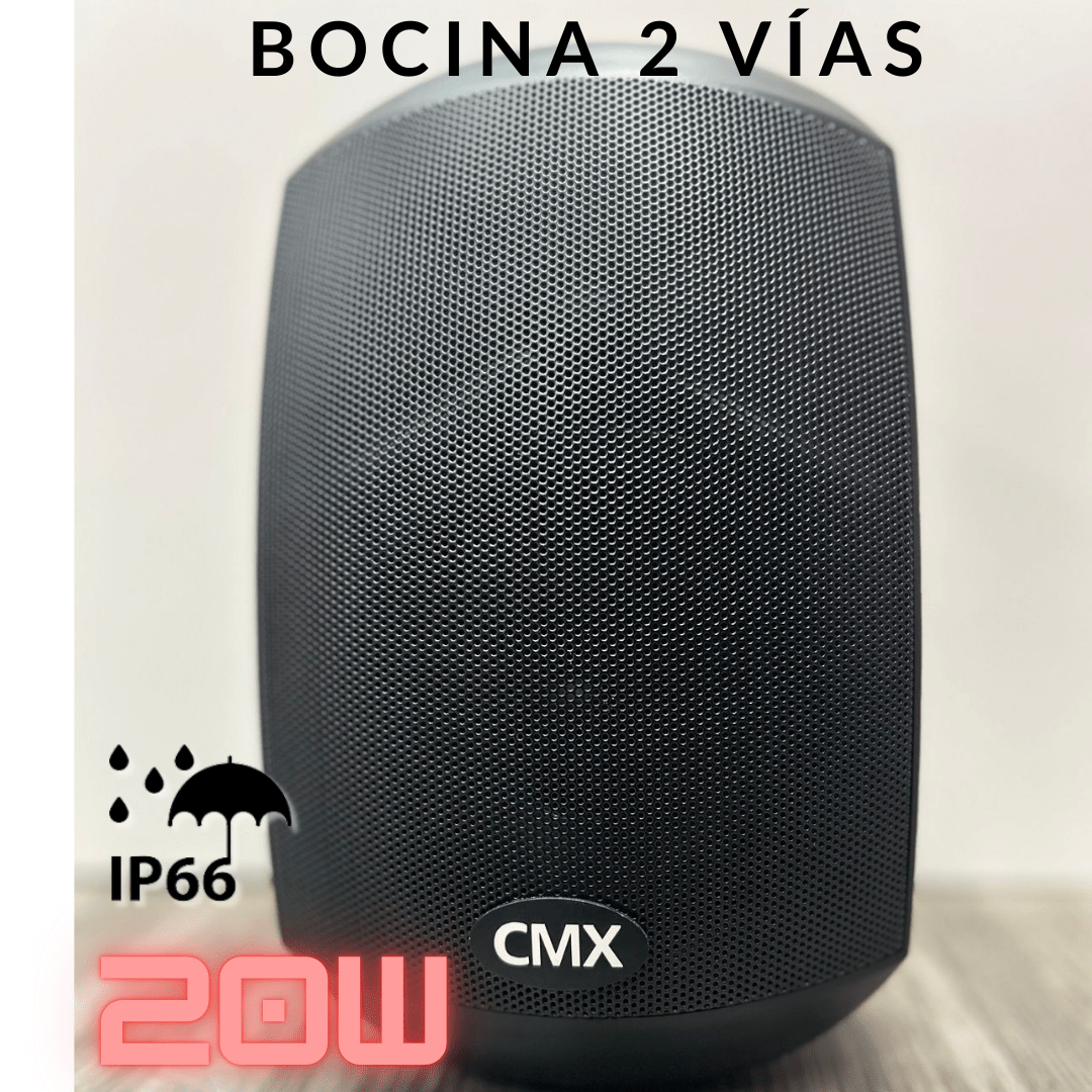 Bocina de pared weatherproof de 20W para voceo y música ambiental – CMX WSK-420DS - LA CASA DEL TELEFONO