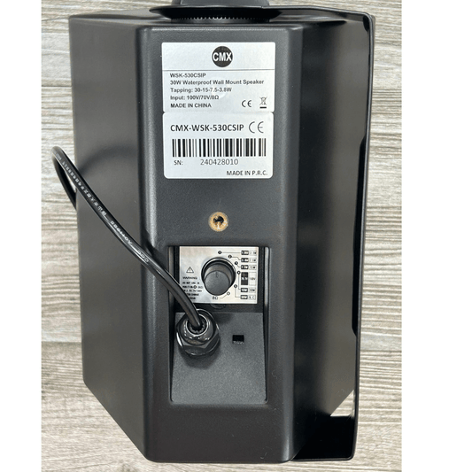 Bocina de pared weatherproof de 30W para voceo y música ambiental – CMX WSK-530CSIP - LA CASA DEL TELEFONO
