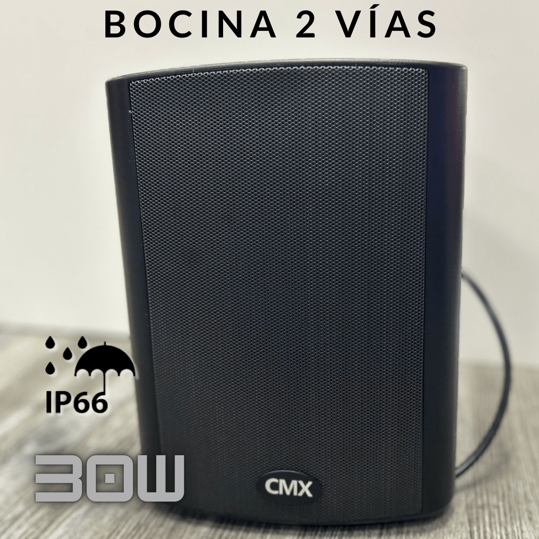 Bocina de pared weatherproof de 30W para voceo y música ambiental – CMX WSK-530CSIP - LA CASA DEL TELEFONO