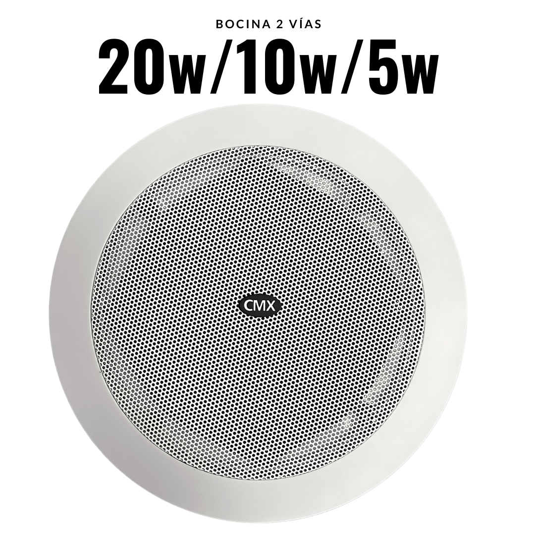 Bocina de techo 2 vías de 20W para Sistemas de música y voceo CSK-520T - LA CASA DEL TELEFONO