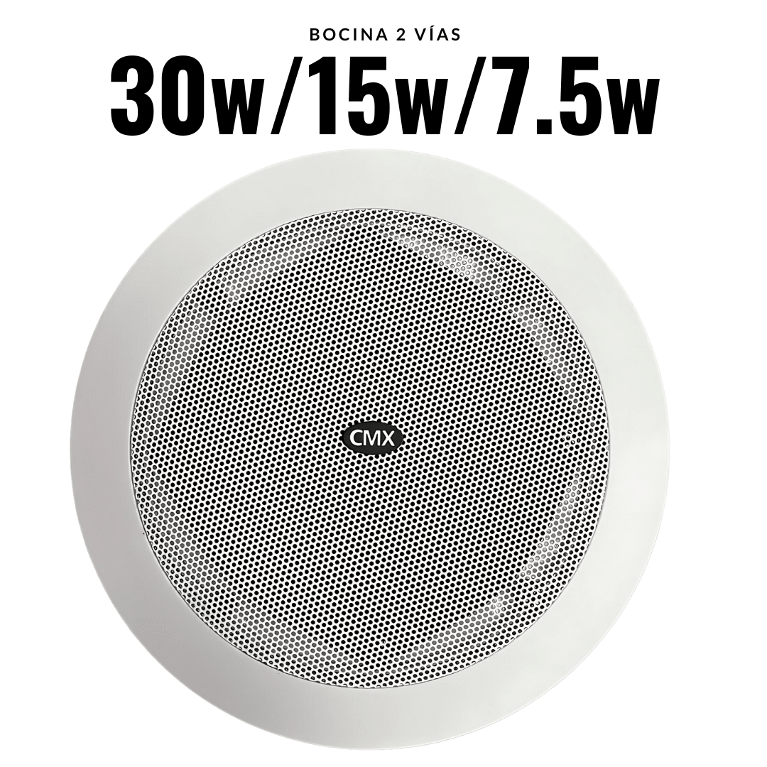 Bocina de techo 2 vías de 30W para Sistemas de música y voceo CSK-630T - LA CASA DEL TELEFONO