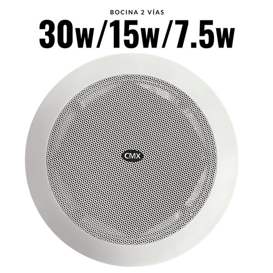 Bocina de techo 2 vías de 30W para Sistemas de música y voceo CSK-630T - LA CASA DEL TELEFONO