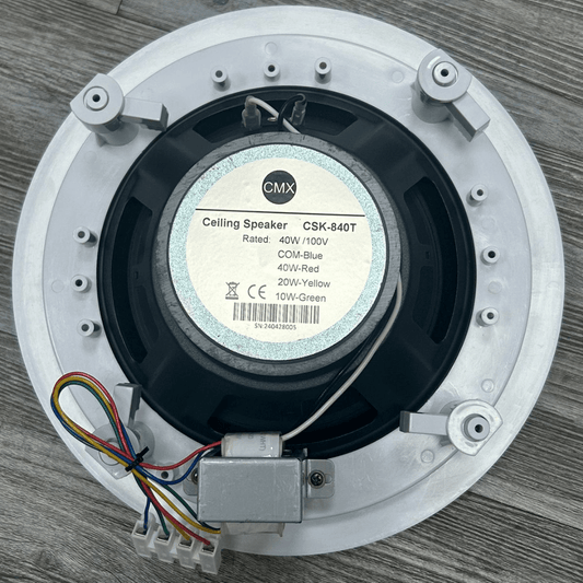 Bocina de techo 2 vías de 40W para Sistemas de música y voceo - CMX CSK-840T - LA CASA DEL TELEFONO