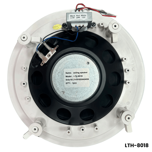Bocina empotrable de cielo raso 8” 10/20W, línea de 100V – LTH-8018 - LA CASA DEL TELEFONO