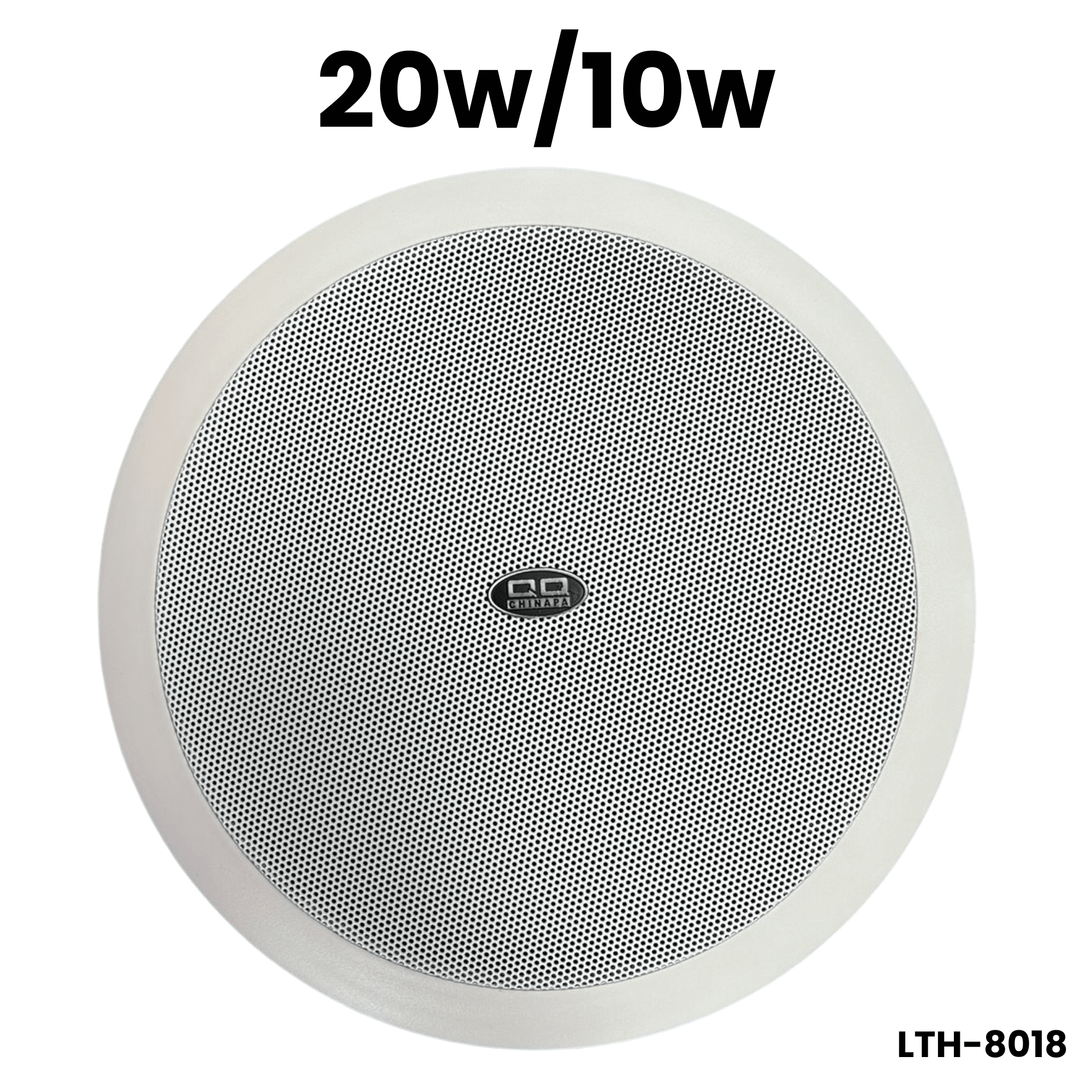 Bocina empotrable de cielo raso 8” 10/20W, línea de 100V – LTH-8018 - LA CASA DEL TELEFONO
