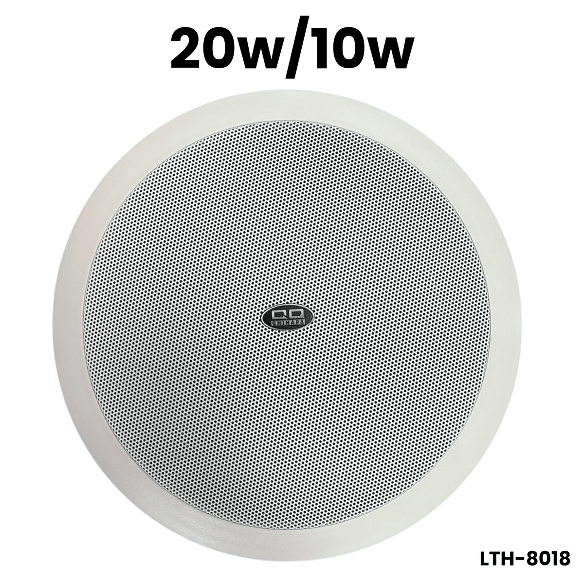 Bocina empotrable de cielo raso 8” 10/20W, línea de 100V – LTH-8018 - LA CASA DEL TELEFONO