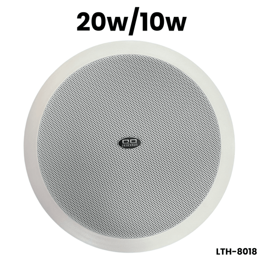 Bocina empotrable de cielo raso 8” 10/20W, línea de 100V – LTH-8018 - LA CASA DEL TELEFONO