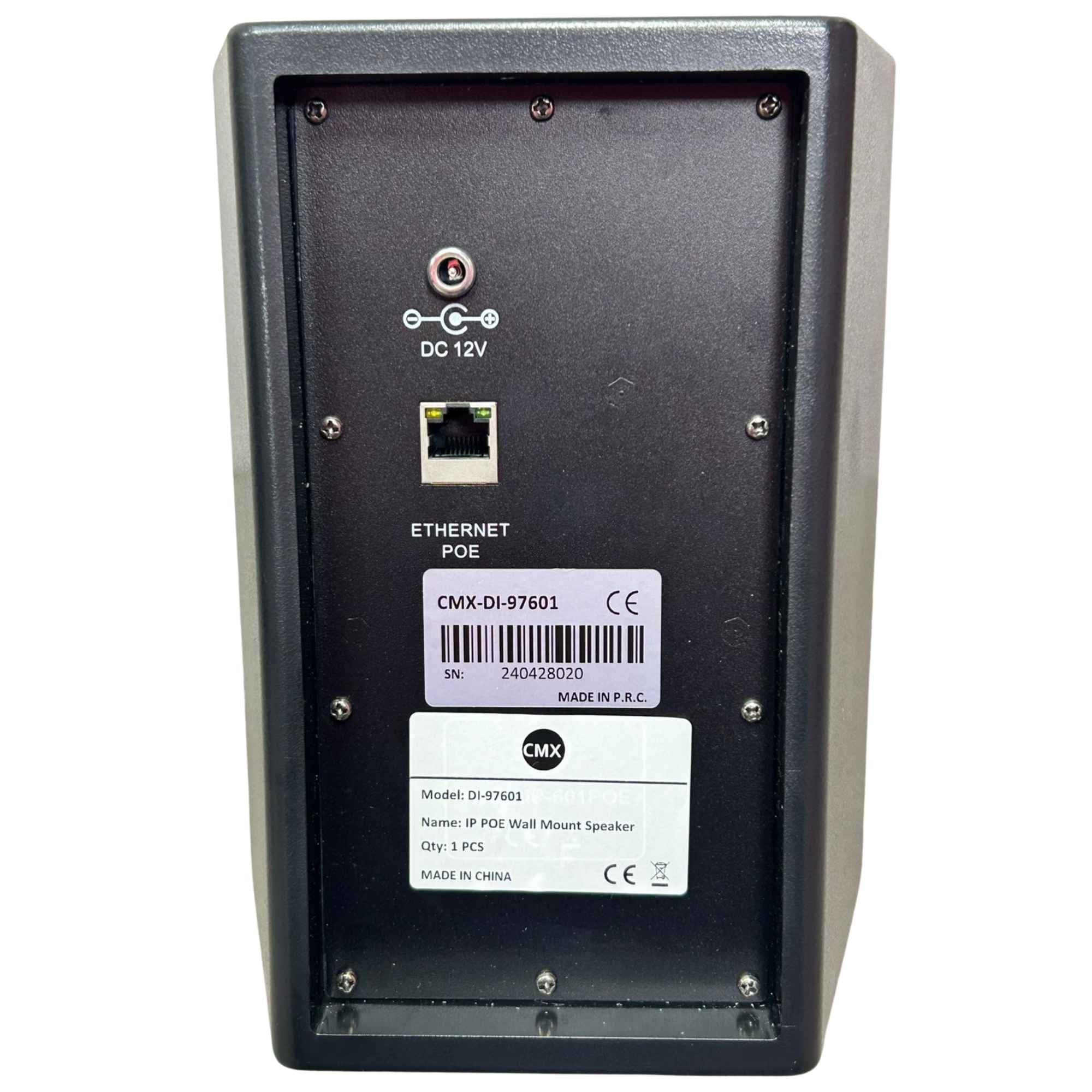 Bocina IP de pared PoE de 30W para sistemas de voceo – CMX DI-97601 - LA CASA DEL TELEFONO