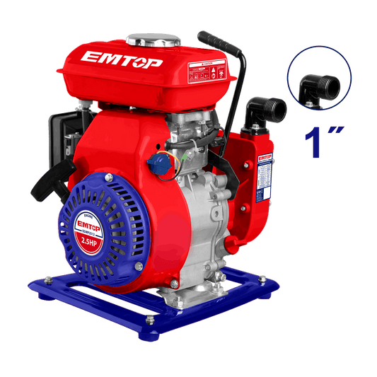 Bomba de agua a gasolina 2.5HP 1 pulgada motor 4 tiempos - LA CASA DEL TELEFONO