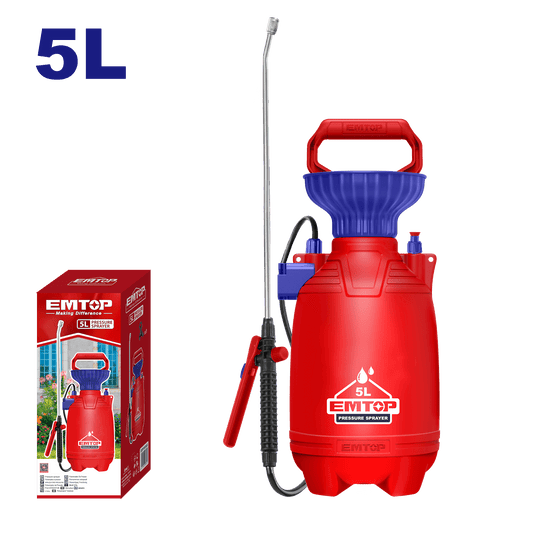 Bomba para fumigar con tanque de 5L Emtop ESPP30502 - LA CASA DEL TELEFONO