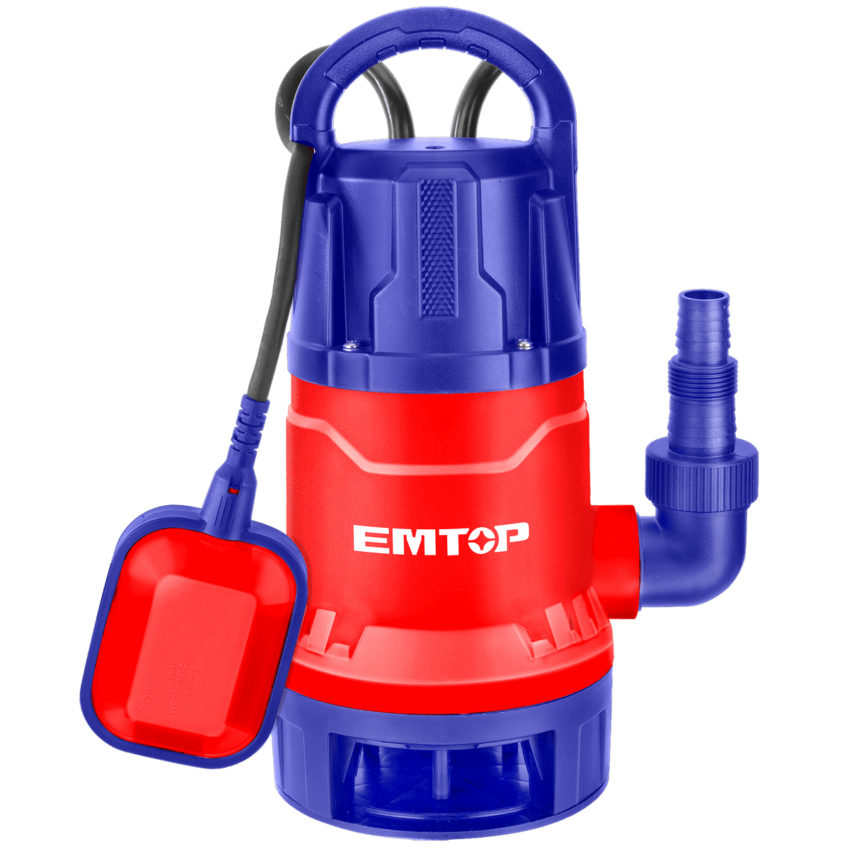Bomba sumergible para aguas sucias 1.0HP 750W Emtop ULWPPQ07508 - LA CASA DEL TELEFONO