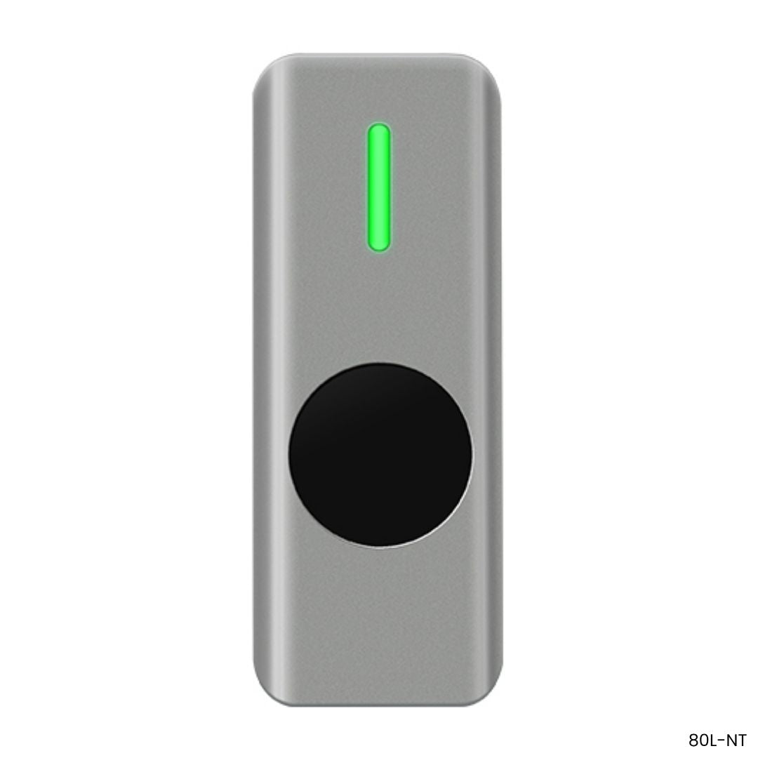 Botón de salida sin contacto no touch modelo 80L-NT para control de acceso. 