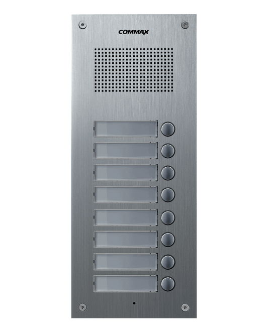 Botonera principal para edificio con 8 botones, conexión a botonera de ampliación - Commax DR-8UM(L) - LA CASA DEL TELEFONO