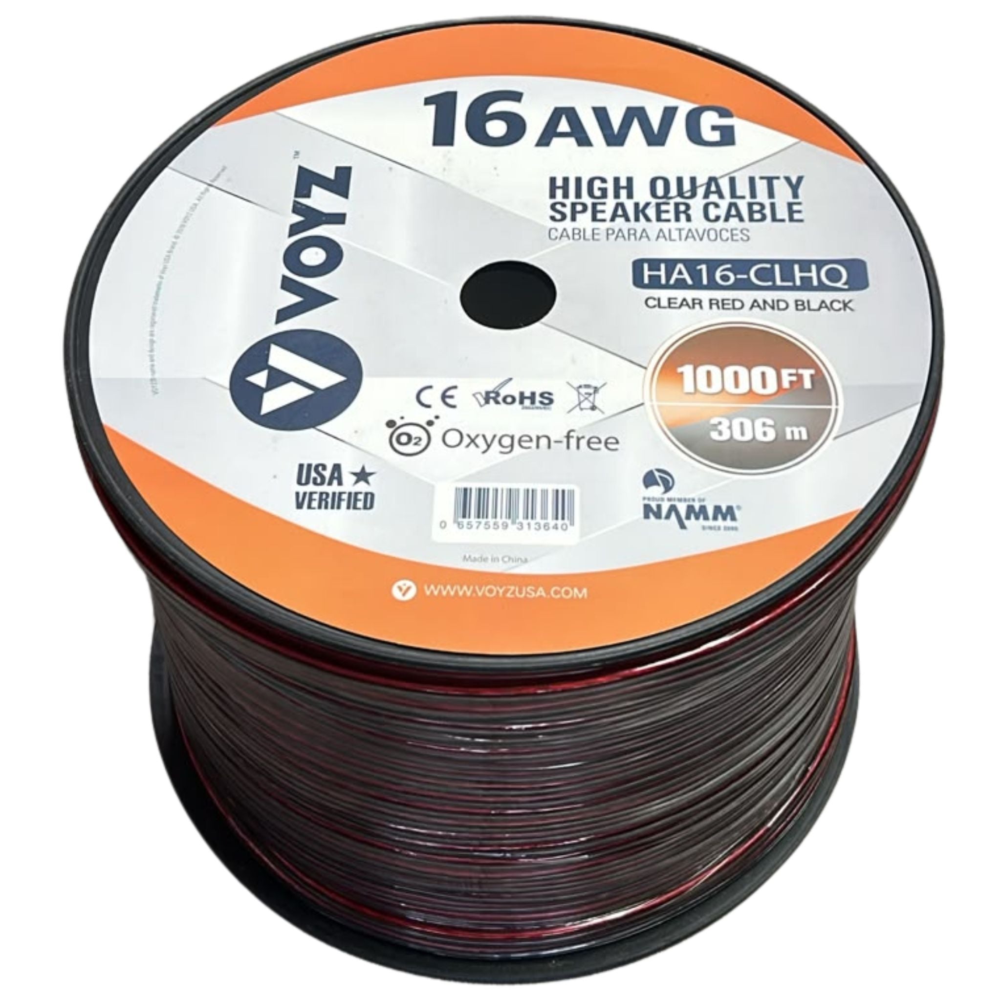 Cable para bocinas alta flexibilidad VOYZ HA16-CLHQ calibre 16 
