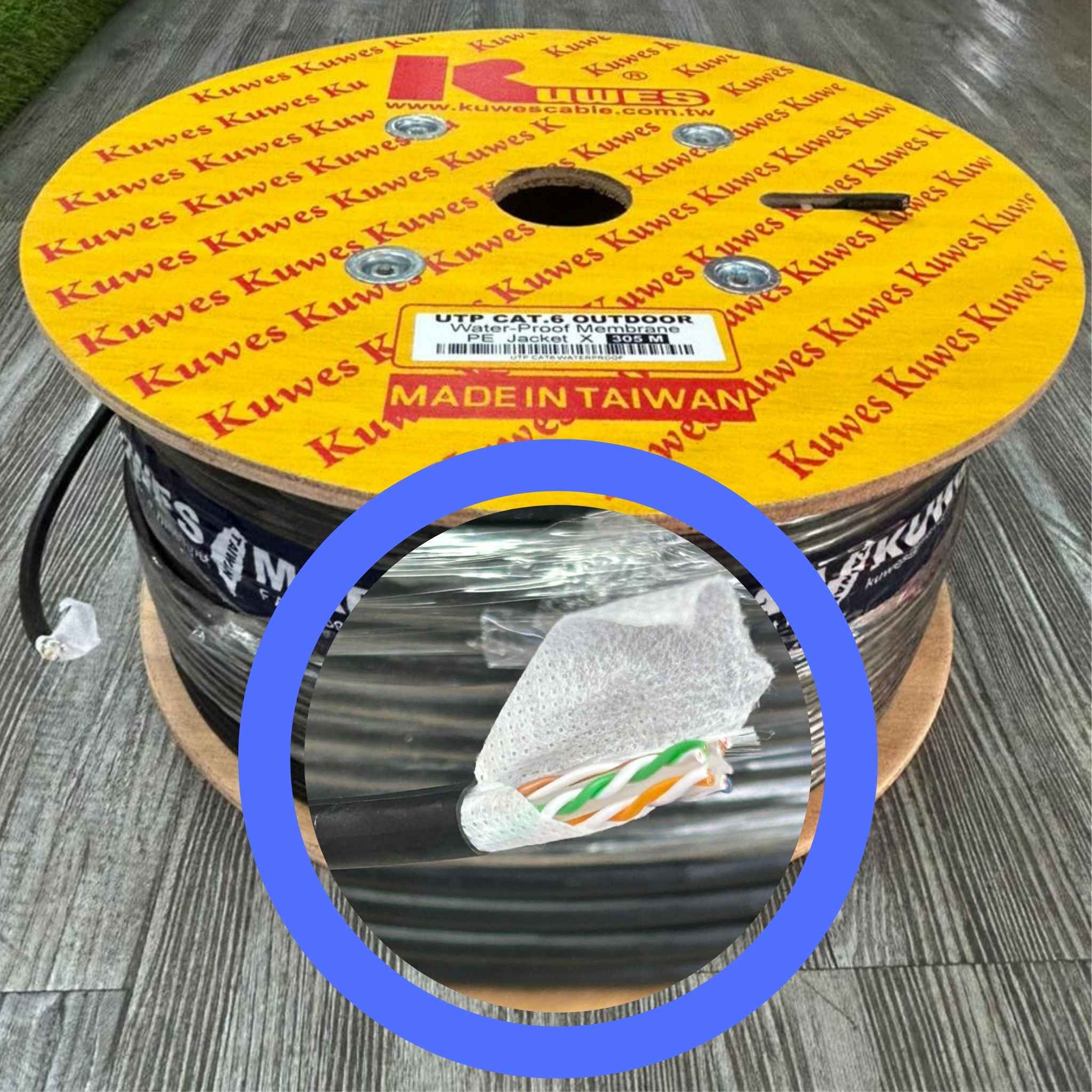 Cable CAT6 exterior para intemperie con membrana impermeable - LA CASA DEL TELEFONO