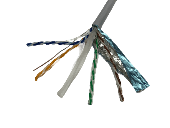 Cable CAT6 FTP Gris, 100% cobre, 1000 pies - LA CASA DEL TELEFONO