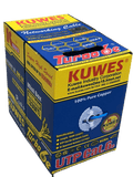 Cable CAT6 UTP Poe+, azul, 100% cobre, 24awg, 100M Kuwes TURBOBL100M
