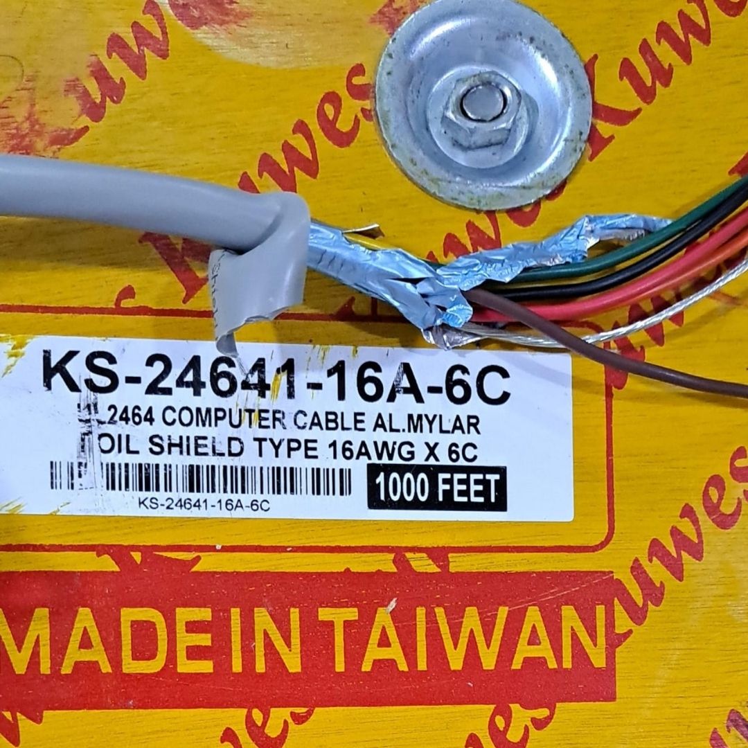 Cable de control instrumentación blindado 16 AWG 6 conductores Kuwes KS-16A-6C 