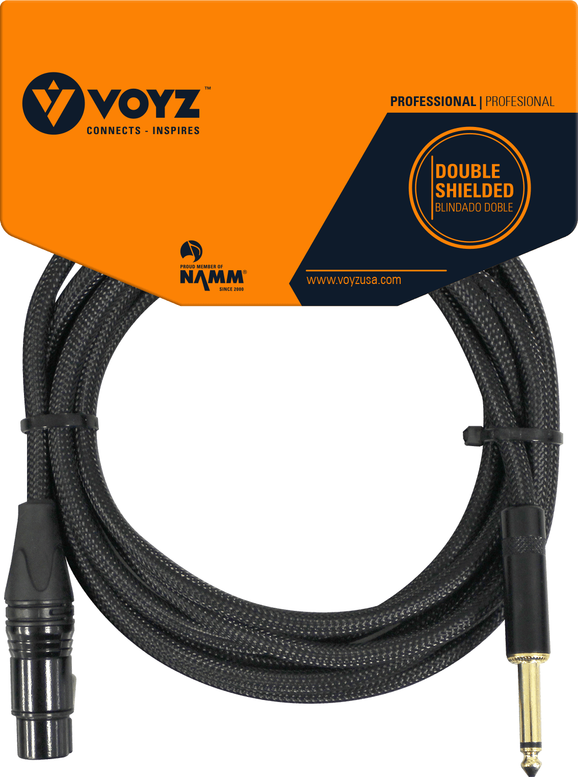 Cable de audio blindado, 1/4 macho a XLR hembra, 10 pies de largo – Miyako VZ-N17-10FT - LA CASA DEL TELEFONO