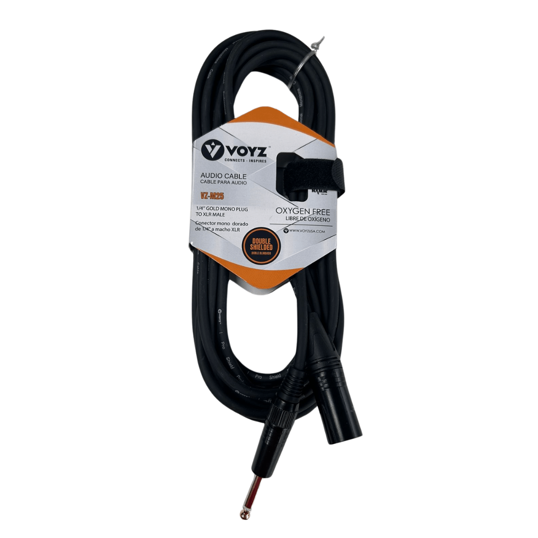 Cable de Micrófono XLR a Plug 1/4 20FT MIYAKO VZ-M25 - LA CASA DEL TELEFONO