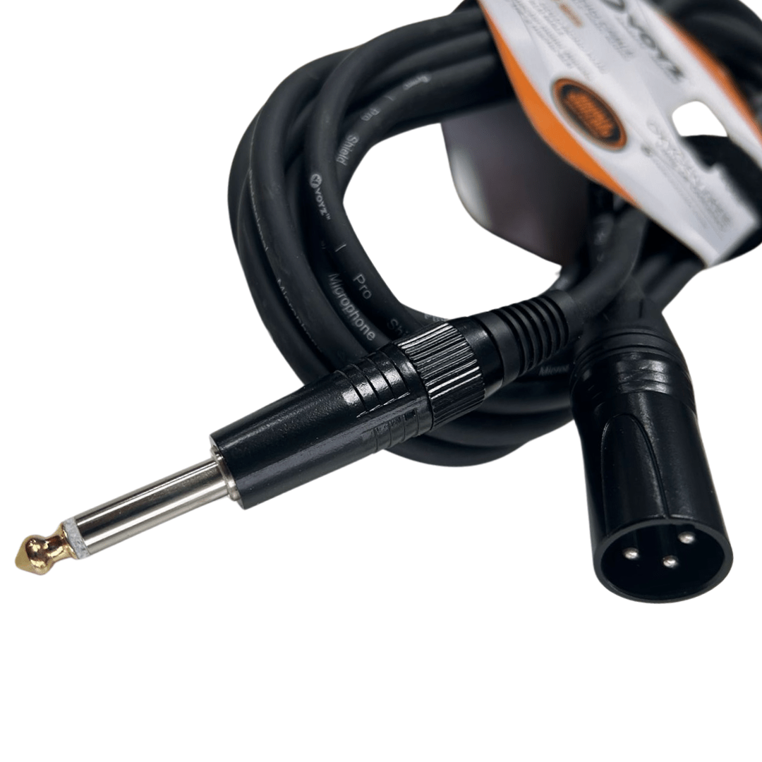 Cable de Micrófono XLR a Plug 1/4 20FT MIYAKO VZ-M25 - LA CASA DEL TELEFONO