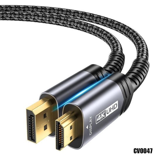 Cable DisplayPort (DP) a HDMI 4K (10 Pies) - Nylon Reforzado CV0047 - LA CASA DEL TELEFONO