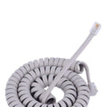 Cable Espiral Auricular Telefónico 4P4C Gris CPTCU44U44-02