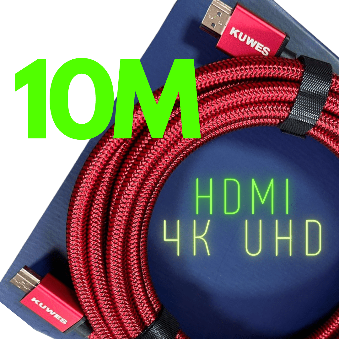Cable HDMI ultra HD 4K de 10 Metros de longitud Kuwes HDMI-2.0-10M - LA CASA DEL TELEFONO